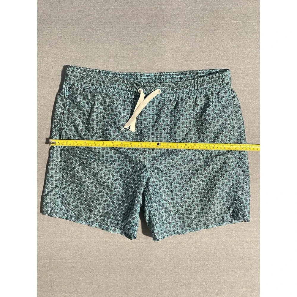 Men's Swim Trunks Size‎ Medium Blue Pattern Beach Pool Quick Dry Shorts